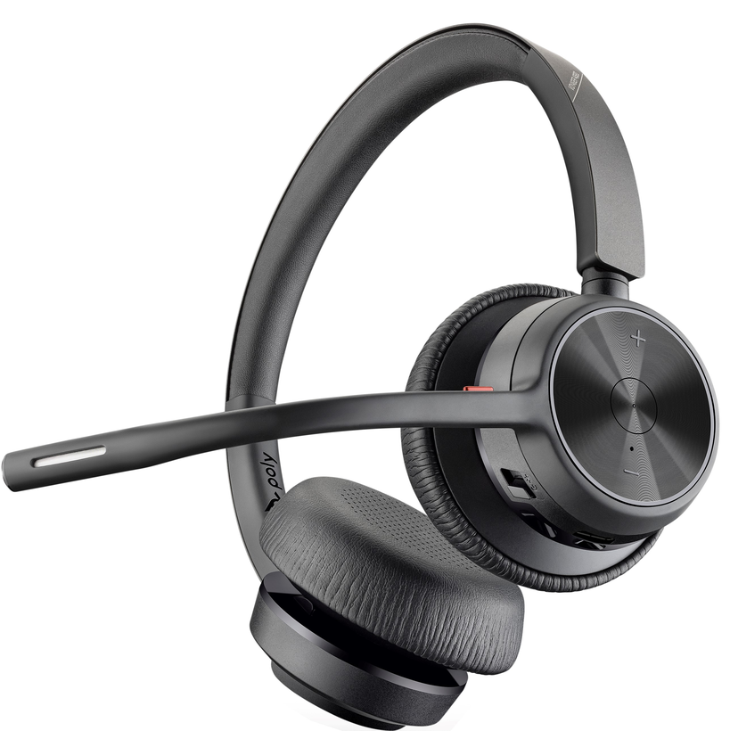 Poly Voyager 4320 UC USB-C Bluetooth Wireless Over Ear Office Headset with Mic