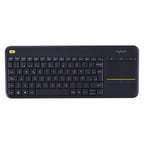 Logitech K400 Plus 2.4 GHz Wireless Keyboard with Built-in Touchpad - Black