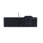 Dell KB813 Smartcard USB Wired Spill Resistance Keyboard with Palm Rest (International English) - Black