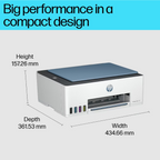 HP Smart Tank 585 (1F3Y4A) – Wireless All-in-One Ink Tank Printer, Copy/Scan/Print, 4000 Pages Black & 6000 Pages Color Yield, 1 Year Warranty