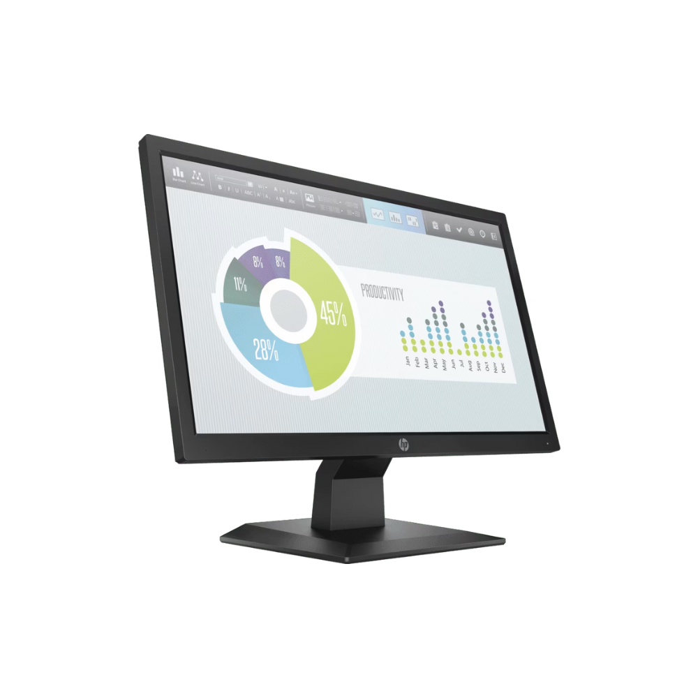 HP P204V 5RD66AA – 19.5" HD Monitor, 1600x900, VGA/HDMI, Tilt Adjustment, 3 Year Warranty