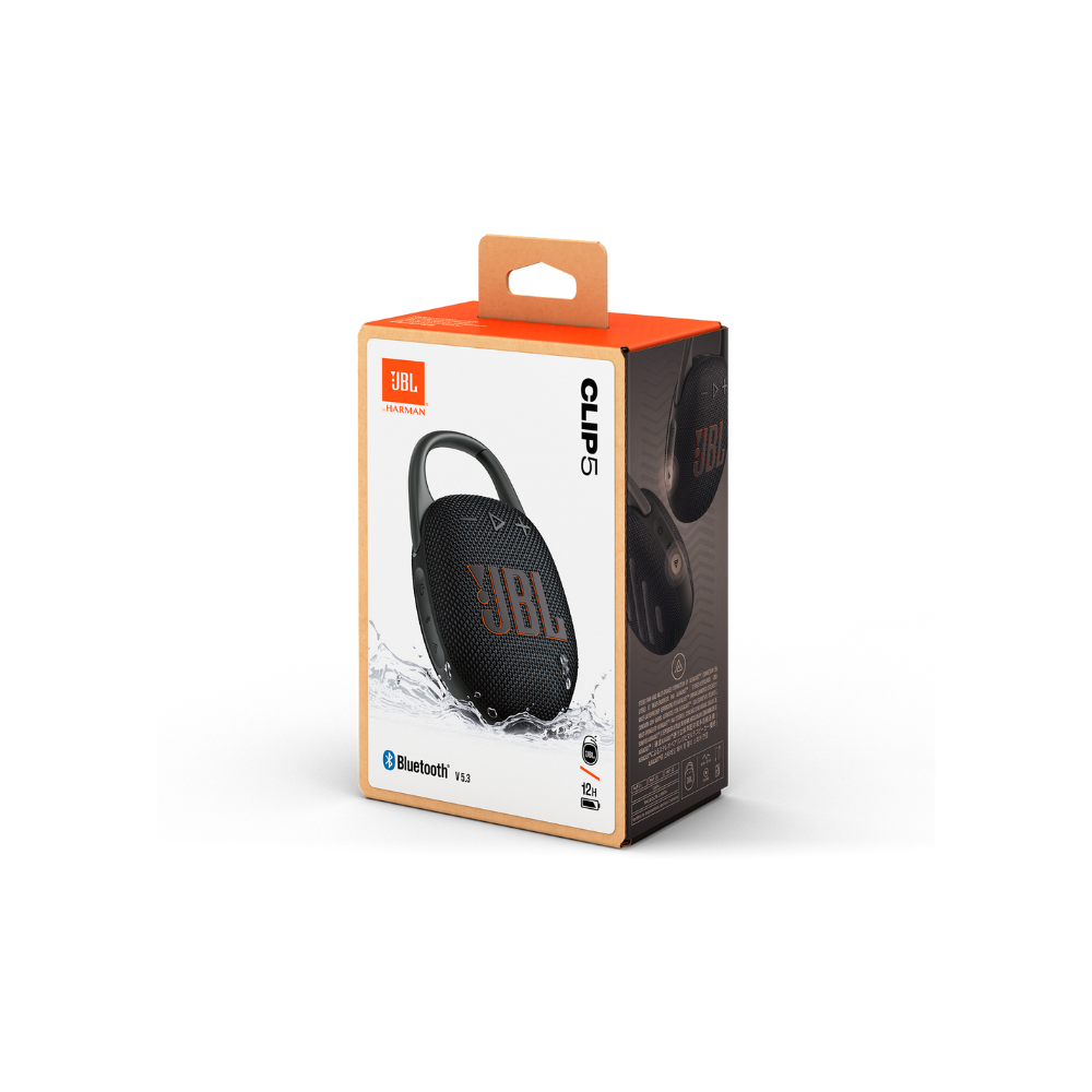 JBL Clip5 BLKO Portable BT Speaker(Funky.Blk)