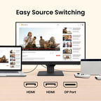 BenQ GW2486TC (White) – 23.8" FHD IPS Borderless, 100Hz, 99% sRGB, USB-C/DP/HDMI, Speakers, Daisy Chain, Height Adjustable, 3 Year Onsite Warranty