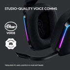Logitech G733 Lightspeed RGB Wireless Gaming Headphone with PRO-G 40mm Driver and 6mm Boom Microphone