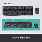 Logitech MK295 2.4 GHz Full-Size Wireless Silent Keyboard and Mouse Combo