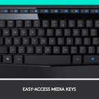 Logitech MK345 2.4 GHz Full-Size Wireless Keyboard and Mouse Combo