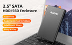 MAIWO 2.5” USB 3.0 SATA External SSD HDD Enclosure - Black