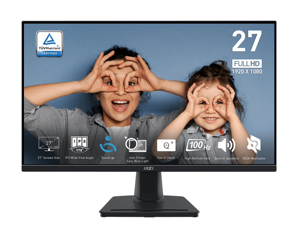 MSI PRO MP275 27" 1080P FHD 100Hz 4ms IPS Business Monitor