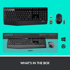 Logitech MK345 2.4 GHz Full-Size Wireless Keyboard and Mouse Combo