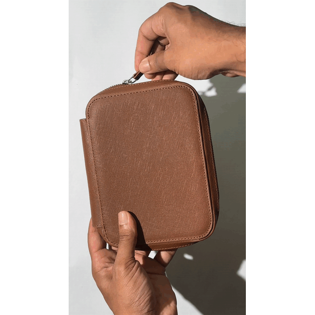 Endless Companion Adjustable Pen Pouch - 10 Pens - Brown