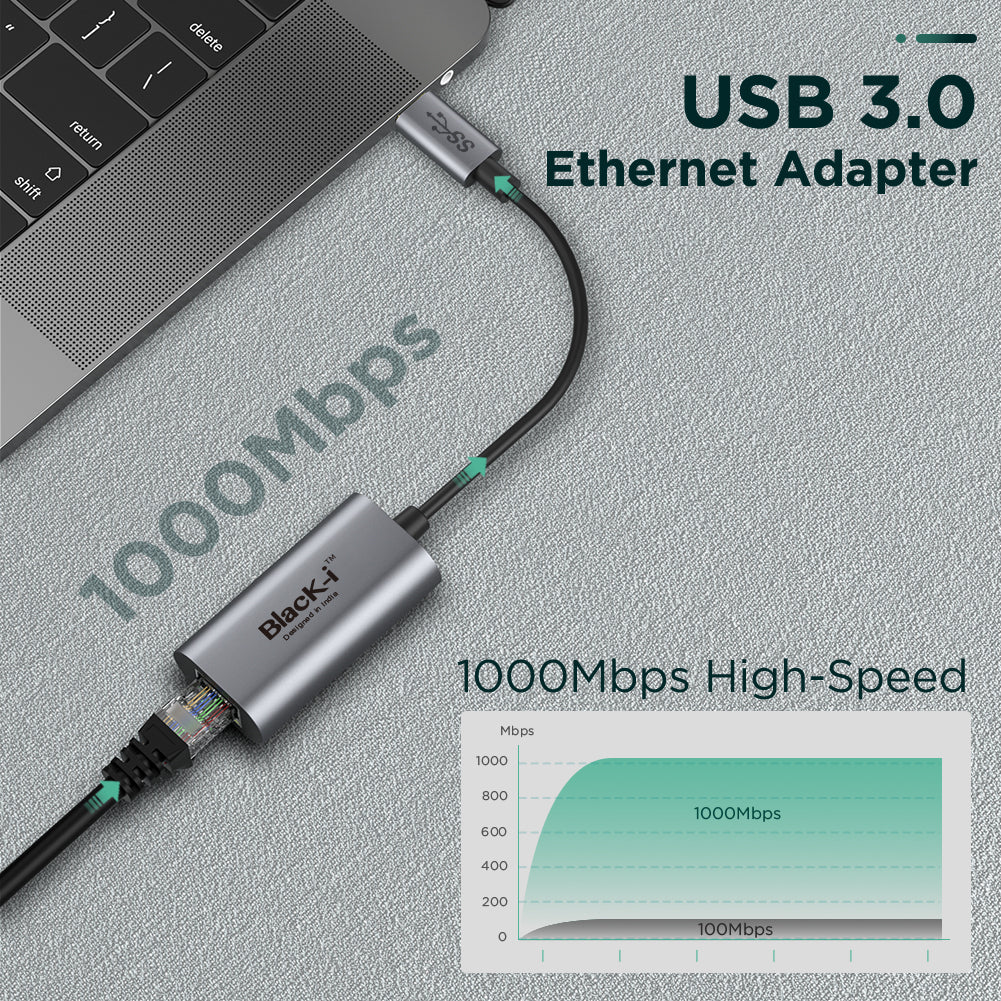 Black-i USB 3.0 to Gigabit Lan Converter