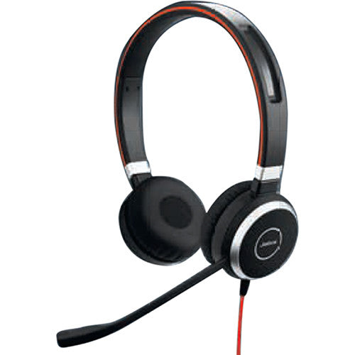 JABRA EVOLVE 40 UC USB-C Noise Isolation Stereo On Ear Wired Headset with Mic - Black