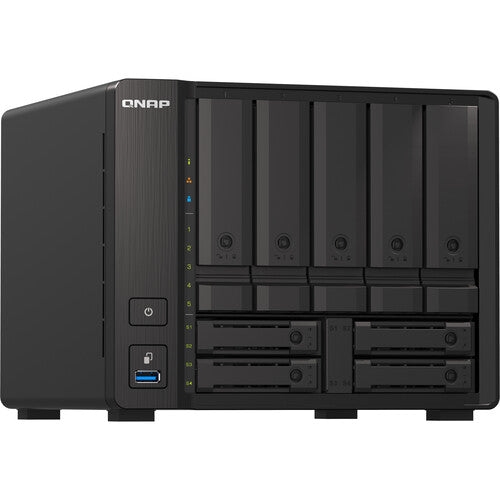 QNAP TS-h973AX-32G 9 Bay QuTS Hero NAS with 10GbE/2.5GbE Connectivity - Black