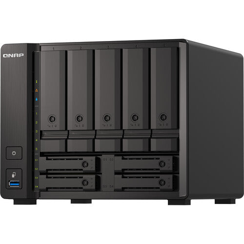 QNAP TS-h973AX-32G 9 Bay QuTS Hero NAS with 10GbE/2.5GbE Connectivity - Black