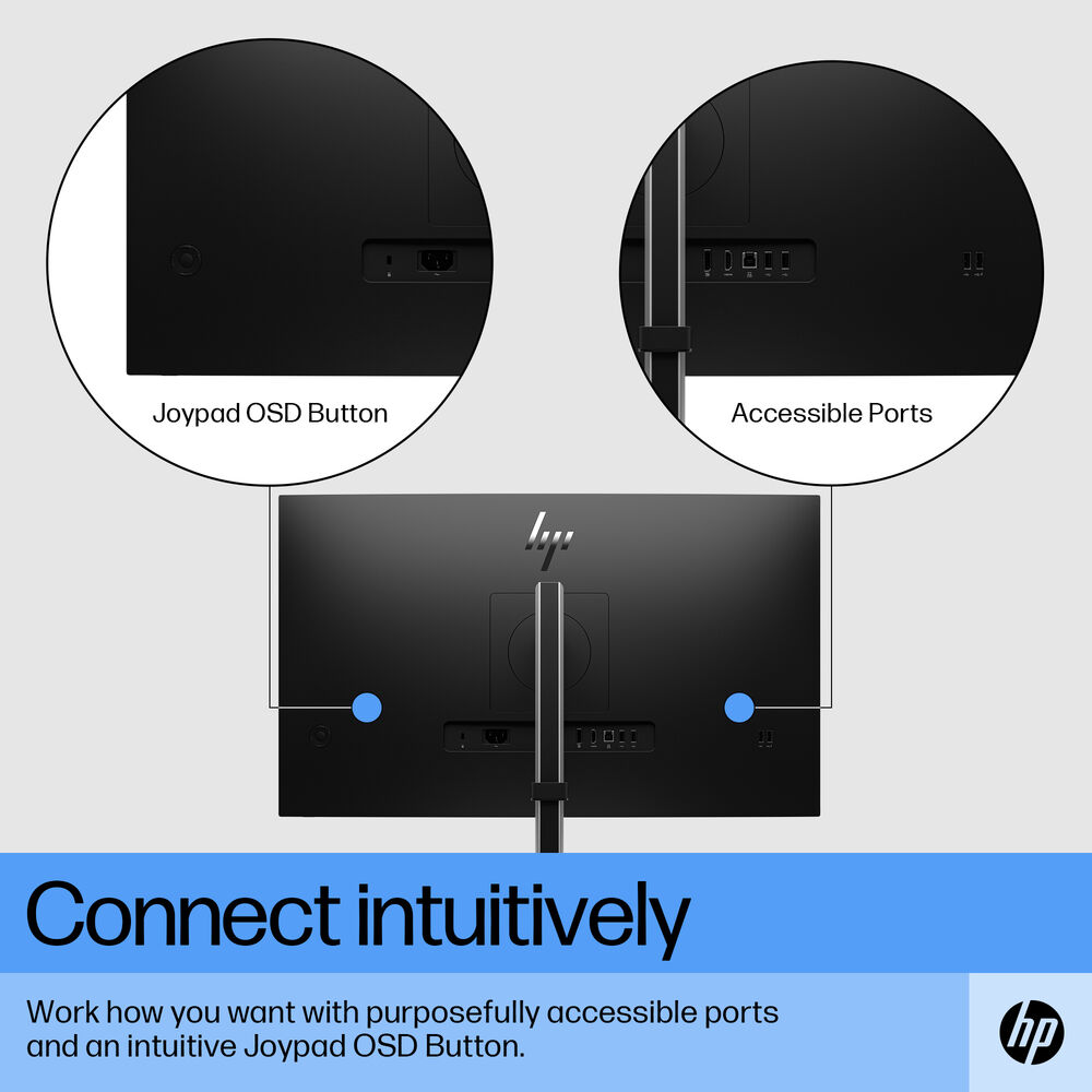 HP E27 G5 27" 75Hz 1080p FHD IPS Panel 99% sRGB Anti Glare Eye Ease Monitor