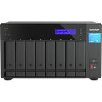 QNAP TVS-h874T-i7-32G 8 Bay 2.5GbE Thunderbolt 4 Desktop Network Attached Storage - Black
