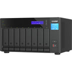 QNAP TVS-h874T-i7-32G 8 Bay 2.5GbE Thunderbolt 4 Desktop Network Attached Storage - Black