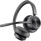Poly Voyager 4320-M Microsoft Teams Certified Bluetooth Wireless Headset with Charging Stand - Black