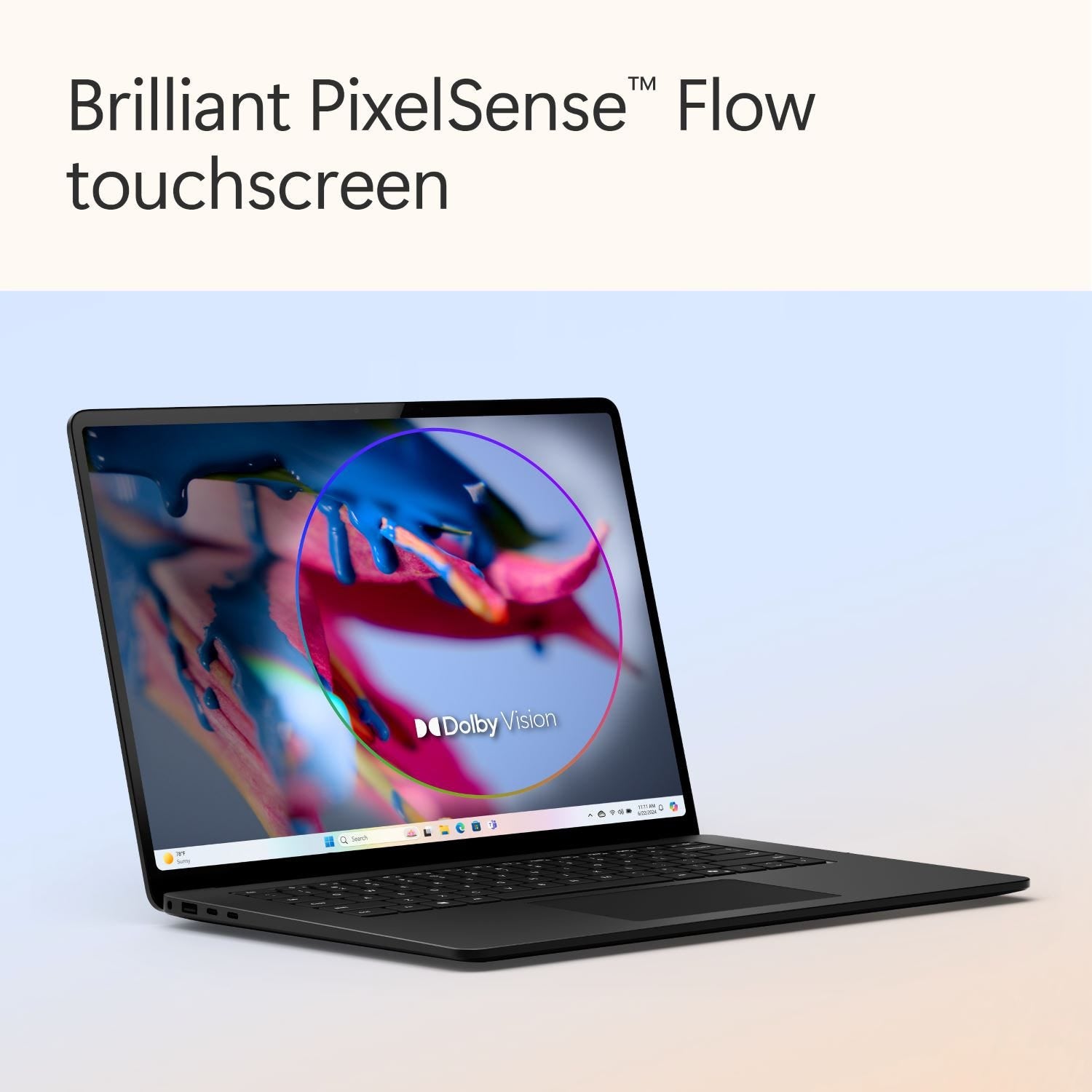 Microsoft Surface Laptop 7 – Snapdragon X Elite (12-Core), 16GB RAM, 512GB SSD, 15-inch PixelSense Flow Touch Display, Windows 11 Home, Black - ZHH-00048