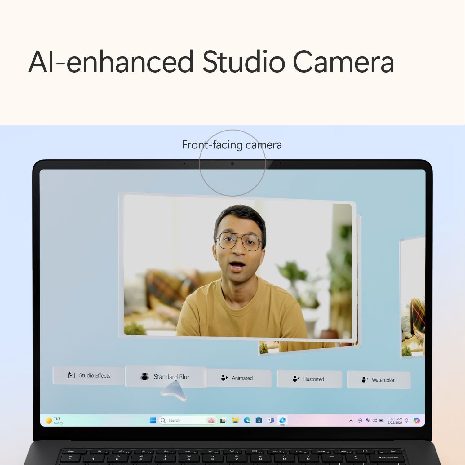 Microsoft Surface Laptop 7 – Snapdragon X Elite (12-Core), 16GB RAM, 512GB SSD, 15-inch PixelSense Flow Touch Display, Windows 11 Home, Black - ZHH-00048