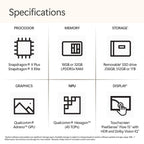 Microsoft Surface Laptop 7 – Snapdragon X Elite (12-Core), 16GB RAM, 1TB SSD, 15-inch PixelSense Flow Touch Display, Windows 11 Home, Black - ZYT-00048