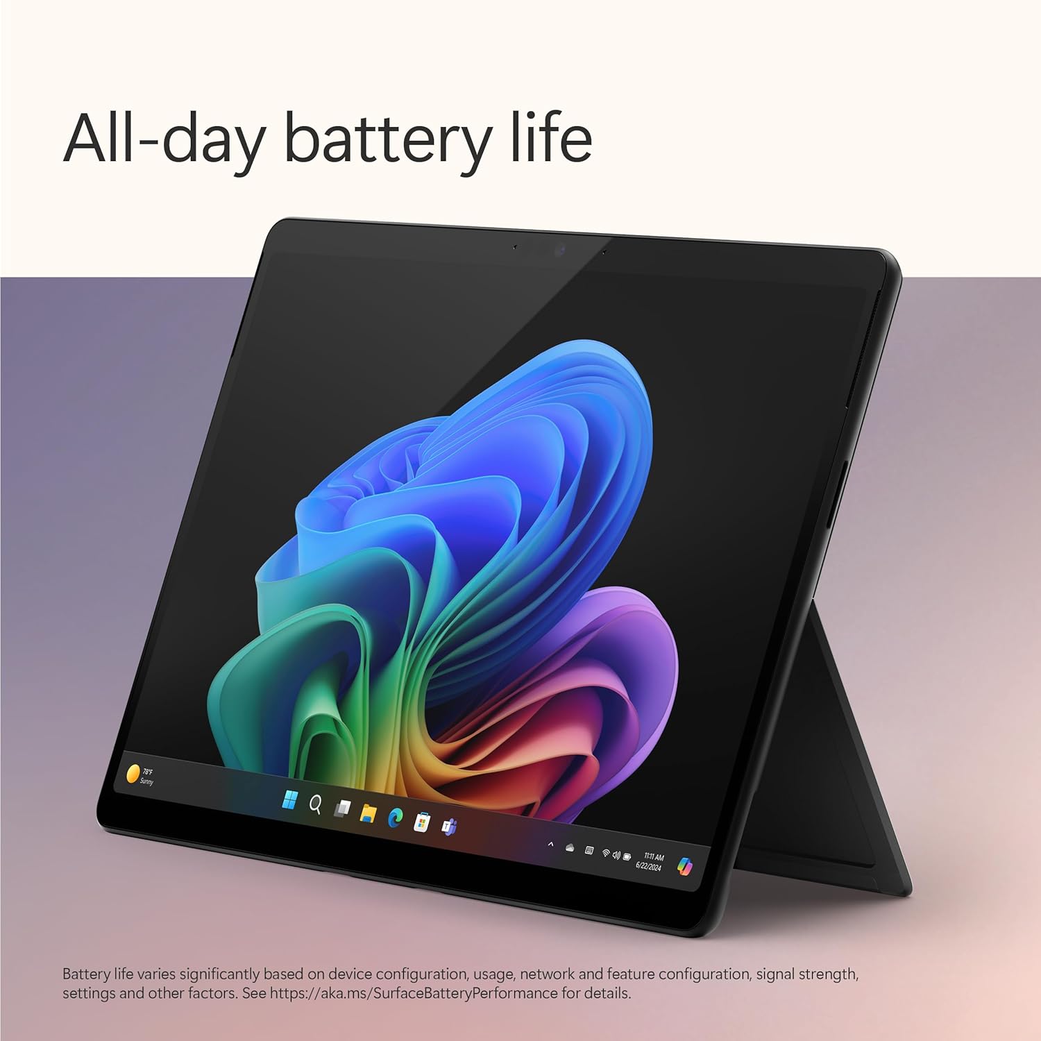 Microsoft Surface Pro (11th Edition) (Snapdragon X Elite (12 Core)/ 16GB RAM/ 512GB SSD/ 13 inch (33.02 cm)Qualcomm Graphics/ Win 11) ZIA-00031