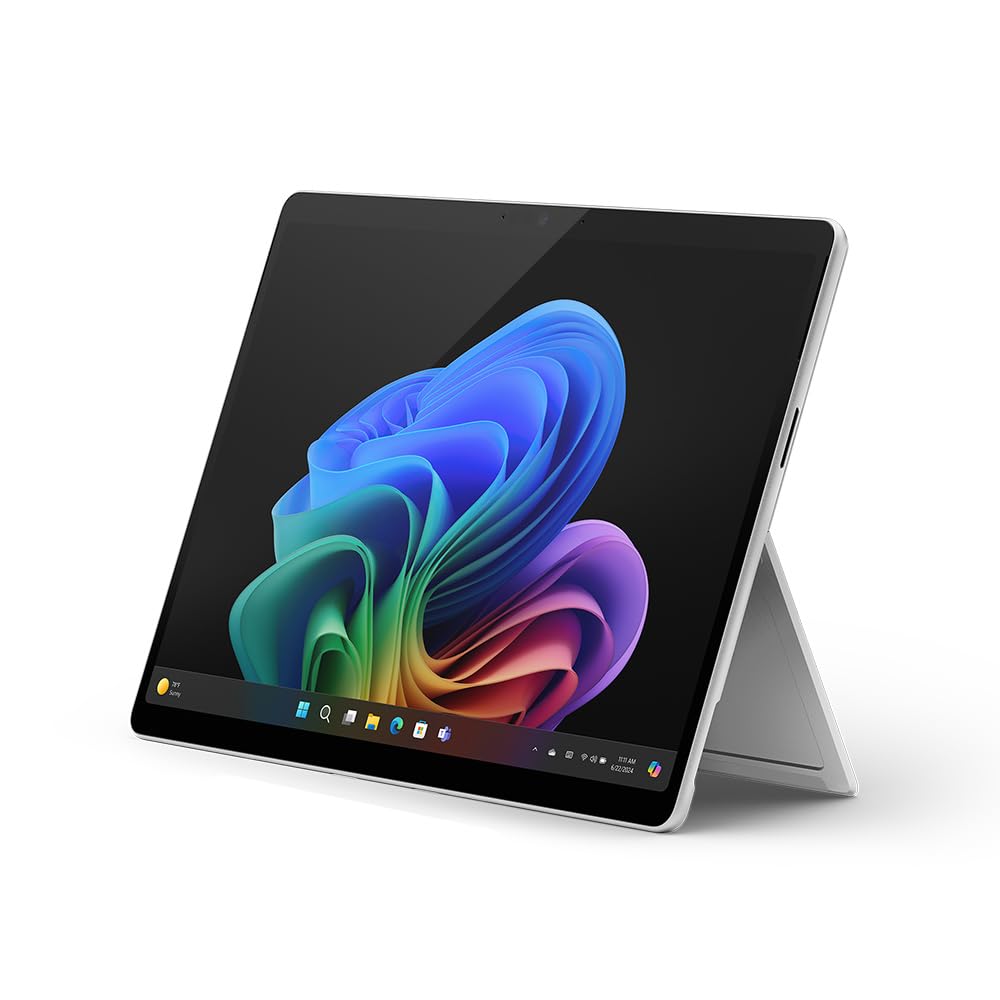 Microsoft Surface Pro 11 – Snapdragon X Plus (10-Core), 16GB RAM, 512GB SSD, 13-inch PixelSense Flow Display, Windows 11 Home, Platinum - ZHY-00014