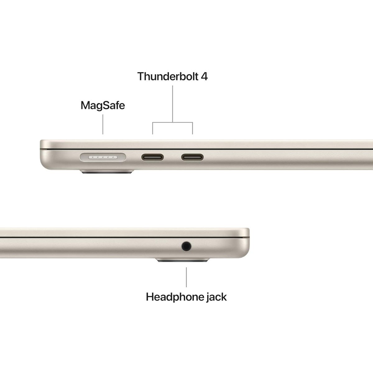 Apple MacBook Air M5 Chip (16GB RAM/ 1TB SSD/ 13 Inch Liquid Retina Display/ 10‑core CPU and 10‑core GPU/ Starlight) - MDHC4HN/A