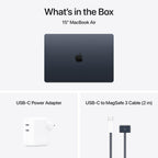 Apple MacBook Air M5 Chip (24GB RAM/ 1TB SSD/ 15 Inch Liquid Retina Display/ 10‑core CPU and 10‑core GPU/ Midnight) - MDVN4HN/A