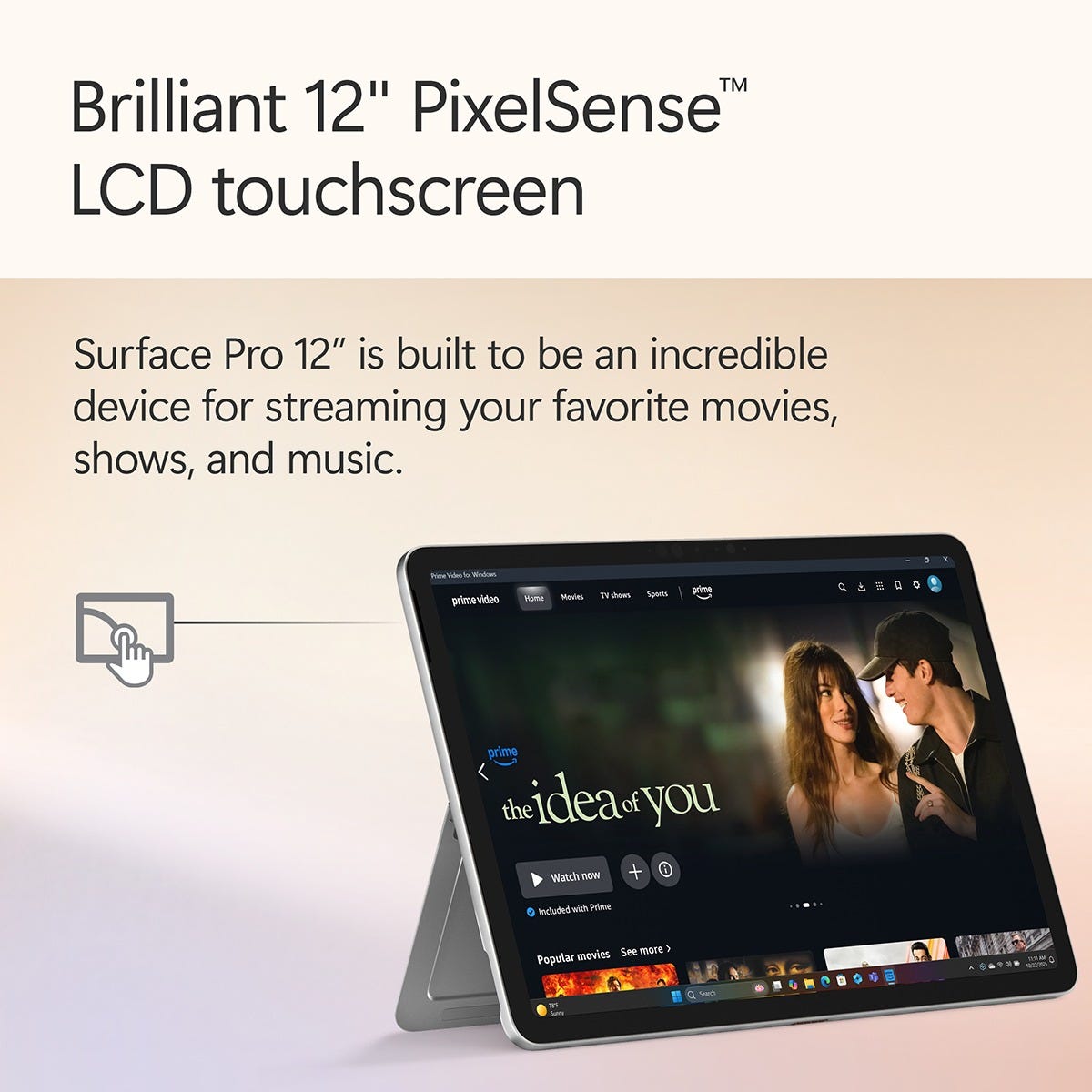 Microsoft Surface Pro 2-in-1 Touchscreen Laptop – Snapdragon X Plus, 16GB RAM, 256GB SSD, 12" PixelSense LCD Display, Windows 11 Home - EP2-27654