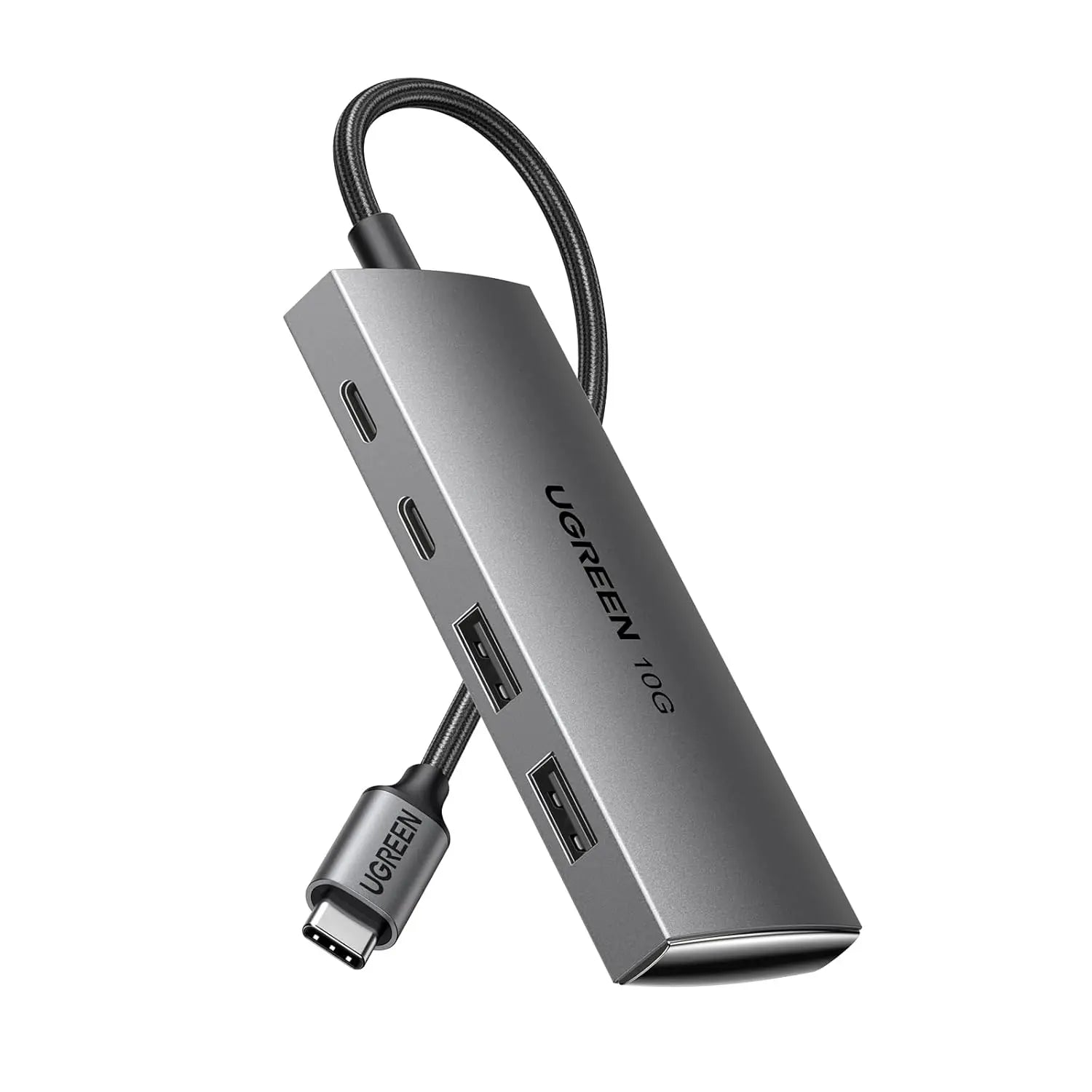 UGREEN USB C Hub 10Gbps 4 Port Aluminum USB 3.2 Splitter 2 USB-C 2 USB-A Data Ports Laptop MacBook PC Type-C Hub (30758)