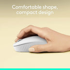 Logitech M196 Bluetooth Wireless Optical Mouse - Off White