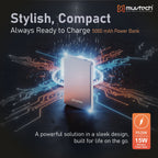 AEROSLIM 5000mAh Ultra-Slim Magnetic Wireless Power Bank | 15W MagSafe Compatible | PD 35W USB-C Fast Charging | Flight Friendly | Pocket-Sized | Type-C In/Out (Grey)