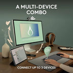 Logitech Pebble 2 Combo Wireless Bluetooth Keyboard & Mouse Set with Logi Bolt Receiver