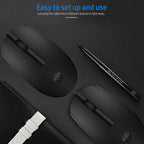 HP M10 Wired USB Optical Ergonomic Mouse with 3 Buttons and 1000DPI