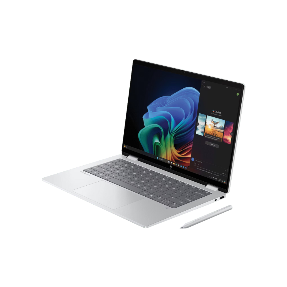 HP Omnibook X Flip 14-fm0026TU – Ultra 7-256V, Intel Arc 140V GPU, 16GB LPDDR5X, 512GB SSD, 14" 3K OLED Touch, Win 11 Copilot+, MS Office, Pen, Atmospheric Blue