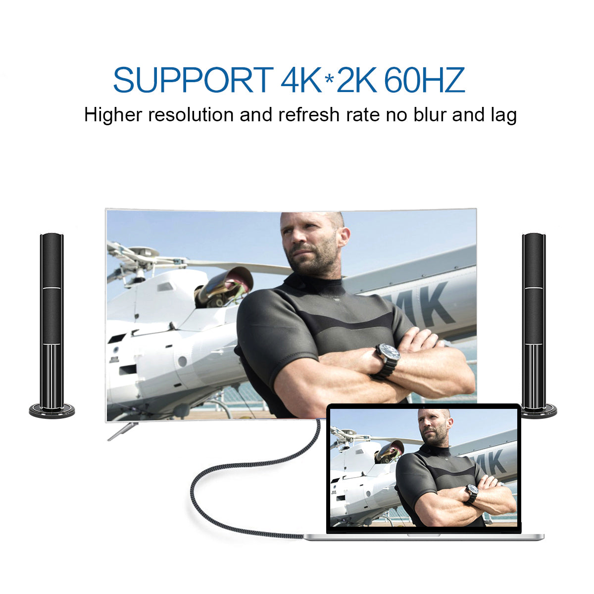 Black-i USB-C to DisplayPort 4K Cable 1.8 Meter