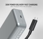 TANK 20000mAh Magnetic Power Bank with 15W Mag-Safe Wireless Charging & 35W Fast USB-C Charging for iPhone, iPad, and Laptops