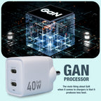 AIR Dash PRO 40W Dual-Port Type-C Wall Charger Adapter