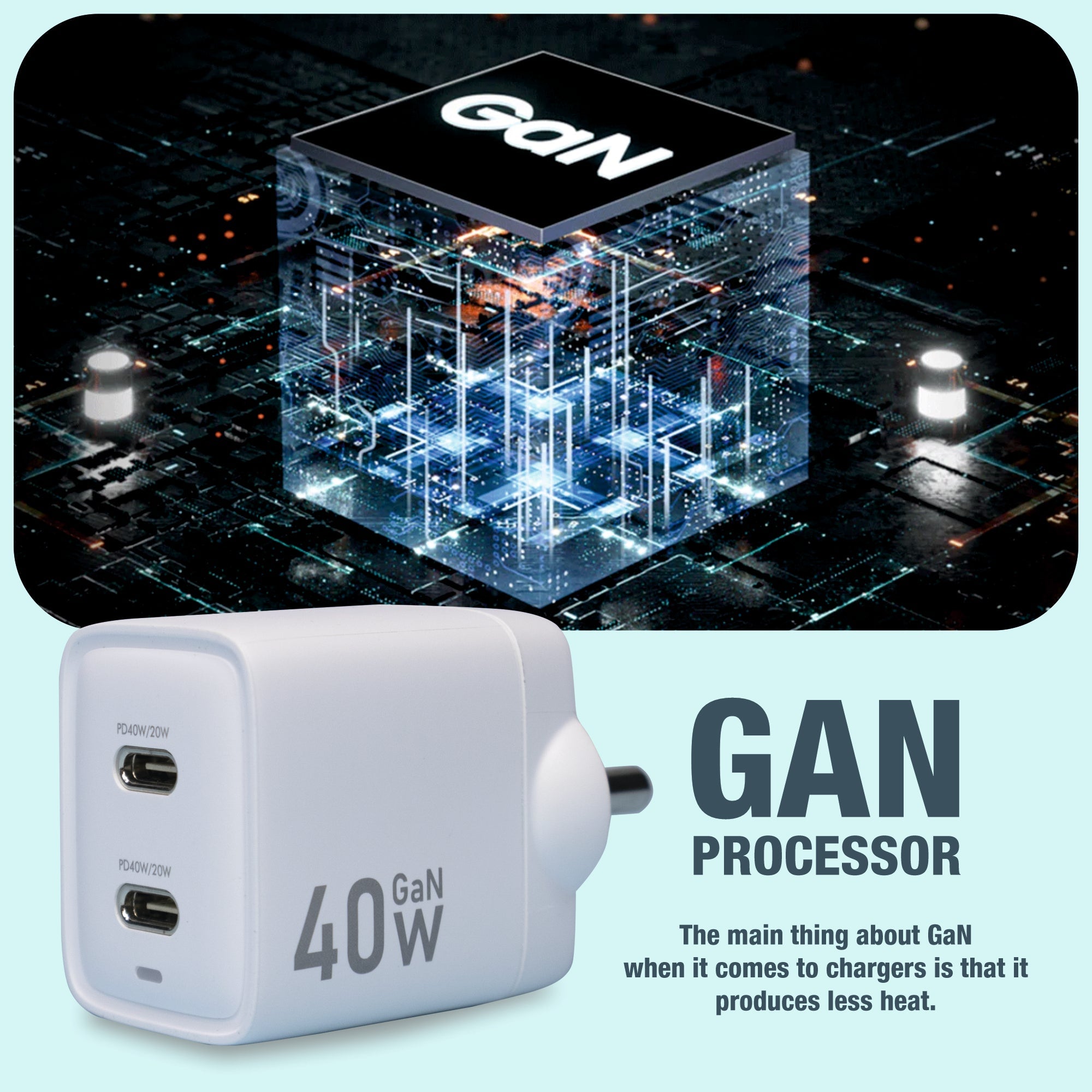 AIR Dash PRO 40W Dual-Port Type-C Wall Charger Adapter