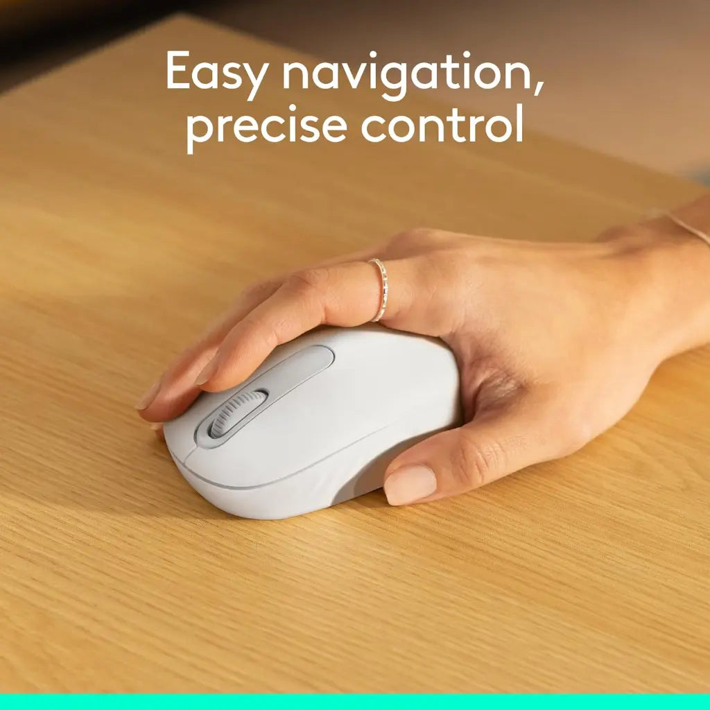 Logitech M196 Bluetooth Wireless Optical Mouse - Off White