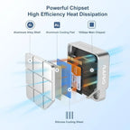 MAIWO K1725P2 Tool-Free USB 3.2 Gen2 10Gbps M.2 2230 NVMe SATA SSD Enclosure