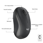 Logitech M240 Silent Bluetooth Wireless Mouse Compact Design - Graphite