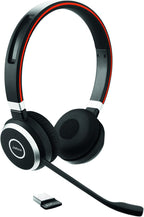 JABRA EVOLVE 65 SE MS UC DUO Bluetooth Wireless Passive Noise Cancellation Stereo Headset with Mic - Black