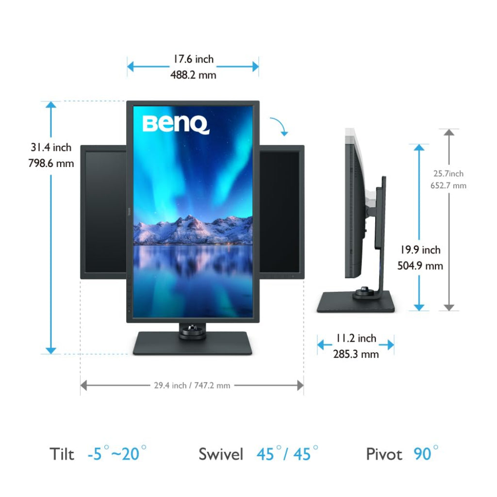BenQ SW321C 32" 4K 60Hz  PhotoVue Photo & Video Editing Monitor