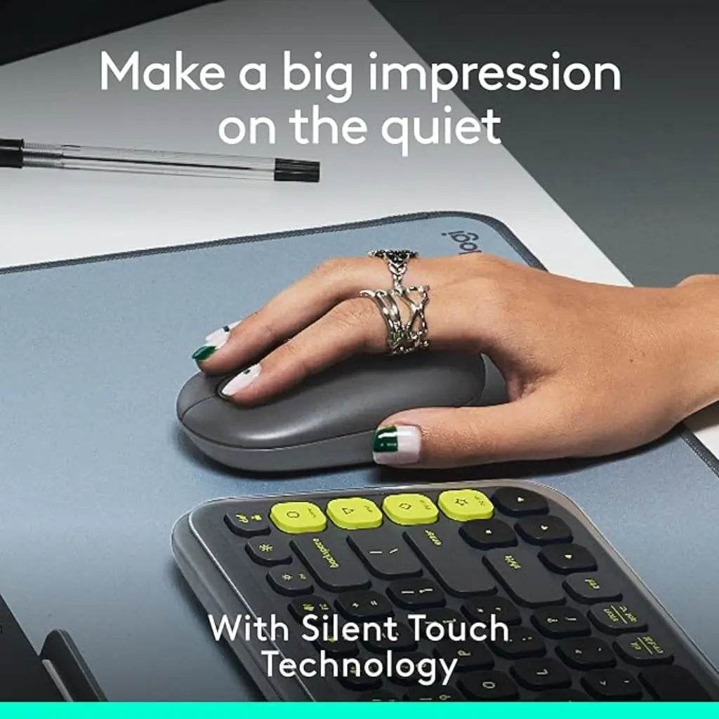 Logitech POP Multi-Device Bluetooth Wireless Mouse with Emoji Button - Graphite
