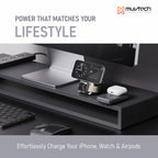 Qi2 TURBOBRIC 10000mAh Magnetic Wireless Power Bank | 35W PD Fast Charging | Type-C in/Out | Compatible with MagSafe | Kickstand | Watch Charging Output | Compact & Travel-Friendly (Black)