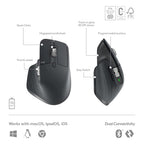 Logitech Master Series MX Keys S Wireless Keyboard and Mouse Combo with Palm Rest