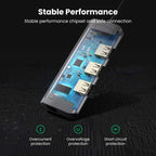 UGREEN USB-C Hub 4-in-1 3x USB 3.0 Gigabit Ethernet MacBook Windows Compatible Type-C Adapter Network LAN Port Hub (60718)