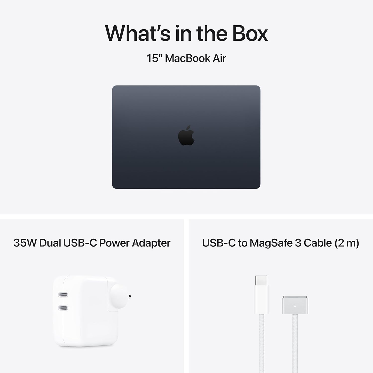 Apple 2026 MacBook Air 15″ Laptop with M5 chip: AI and Apple Intelligence, 38.91 cm (15.3″) Liquid Retina Display, 16GB Unified Memory, 1TB SSD Storage, 12MP Center Stage Camera, Touch ID; Midnight